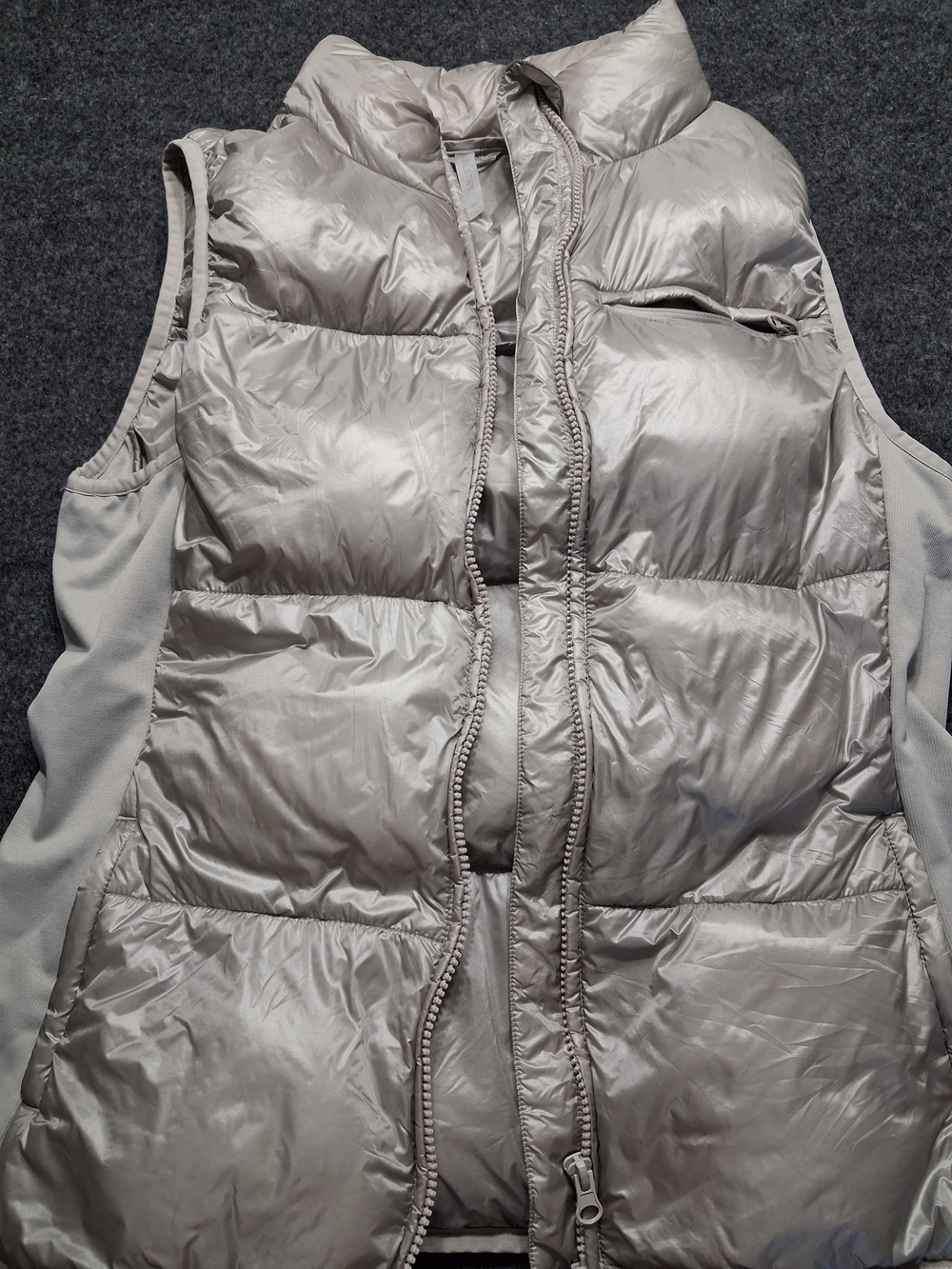 Fabletics Silver-Light Quilted Puffer Vest